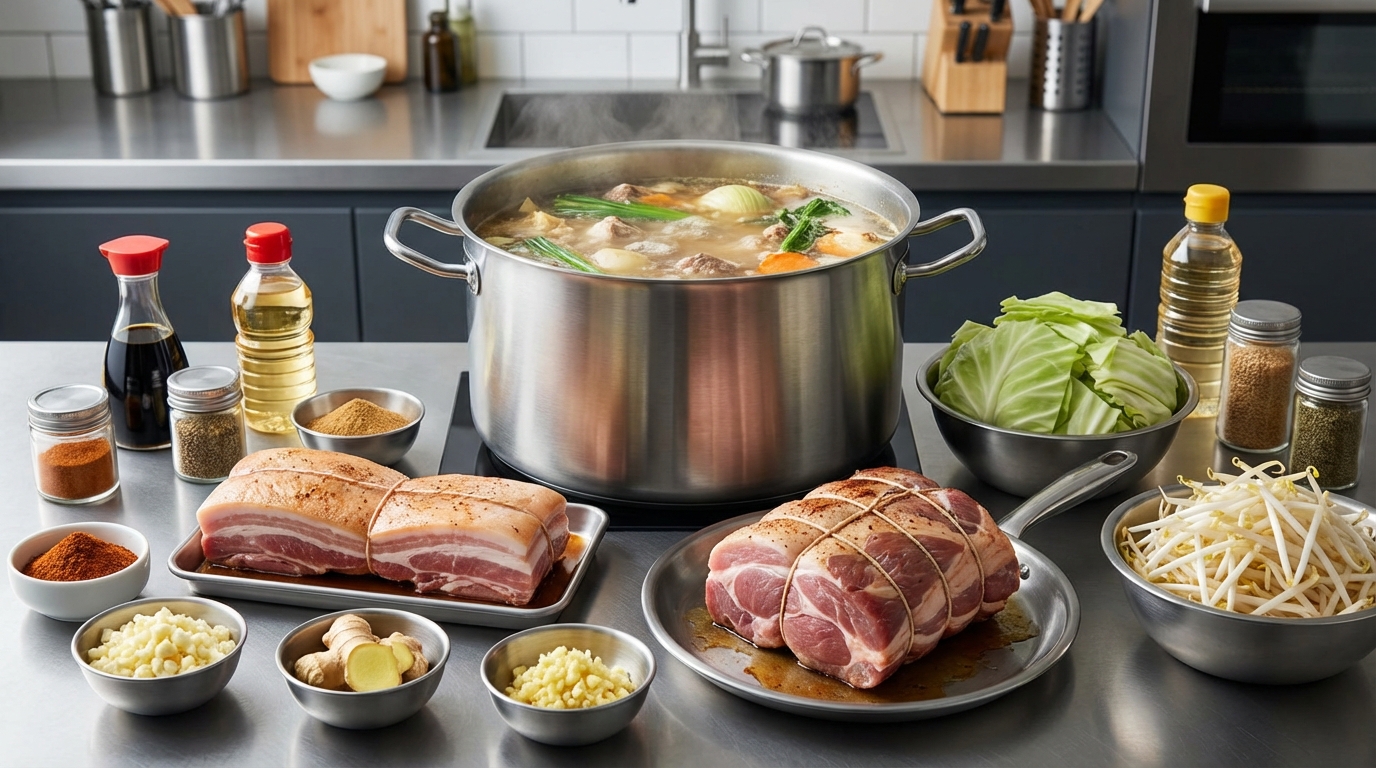 【前日準備】二郎系スープとチャーシューの仕込み方