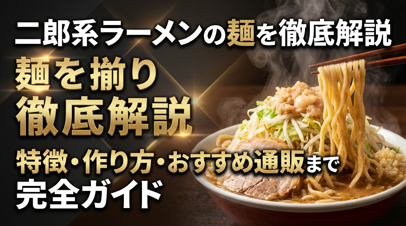 二郎系ラーメンの麺を徹底解説|特徴・作り方・おすすめ通販まで完全ガイド