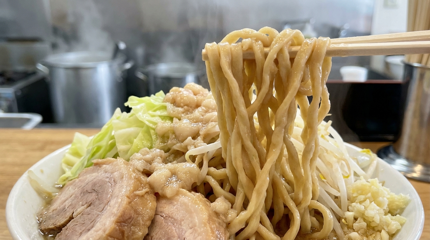 二郎系ラーメンの麺とは?5つの特徴をわかりやすく解説