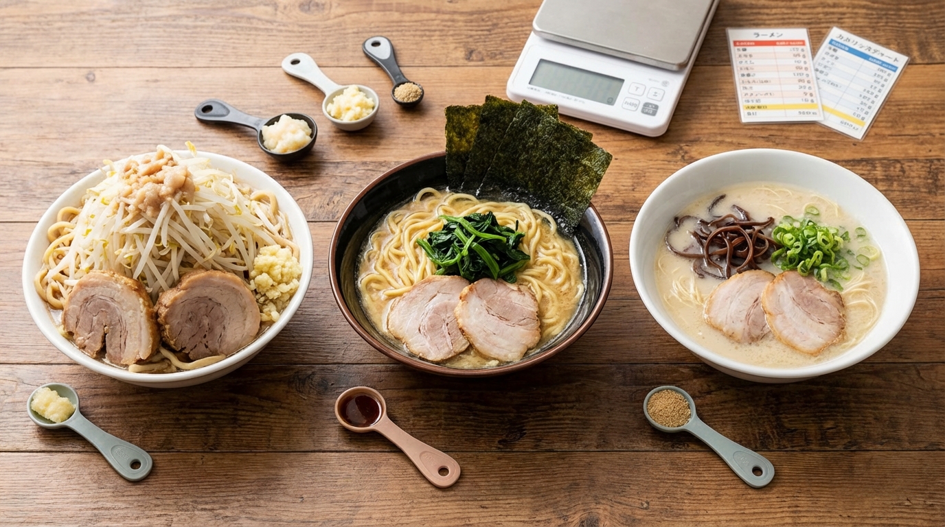 【比較】二郎系 vs 家系 vs 豚骨、カロリーが高いのは?