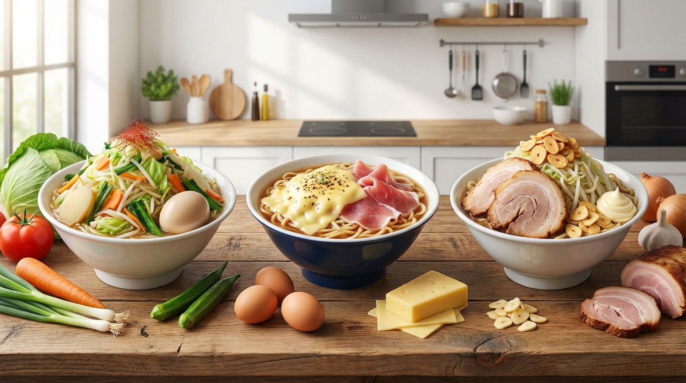 冷凍二郎系ラーメンのアレンジレシピ3選