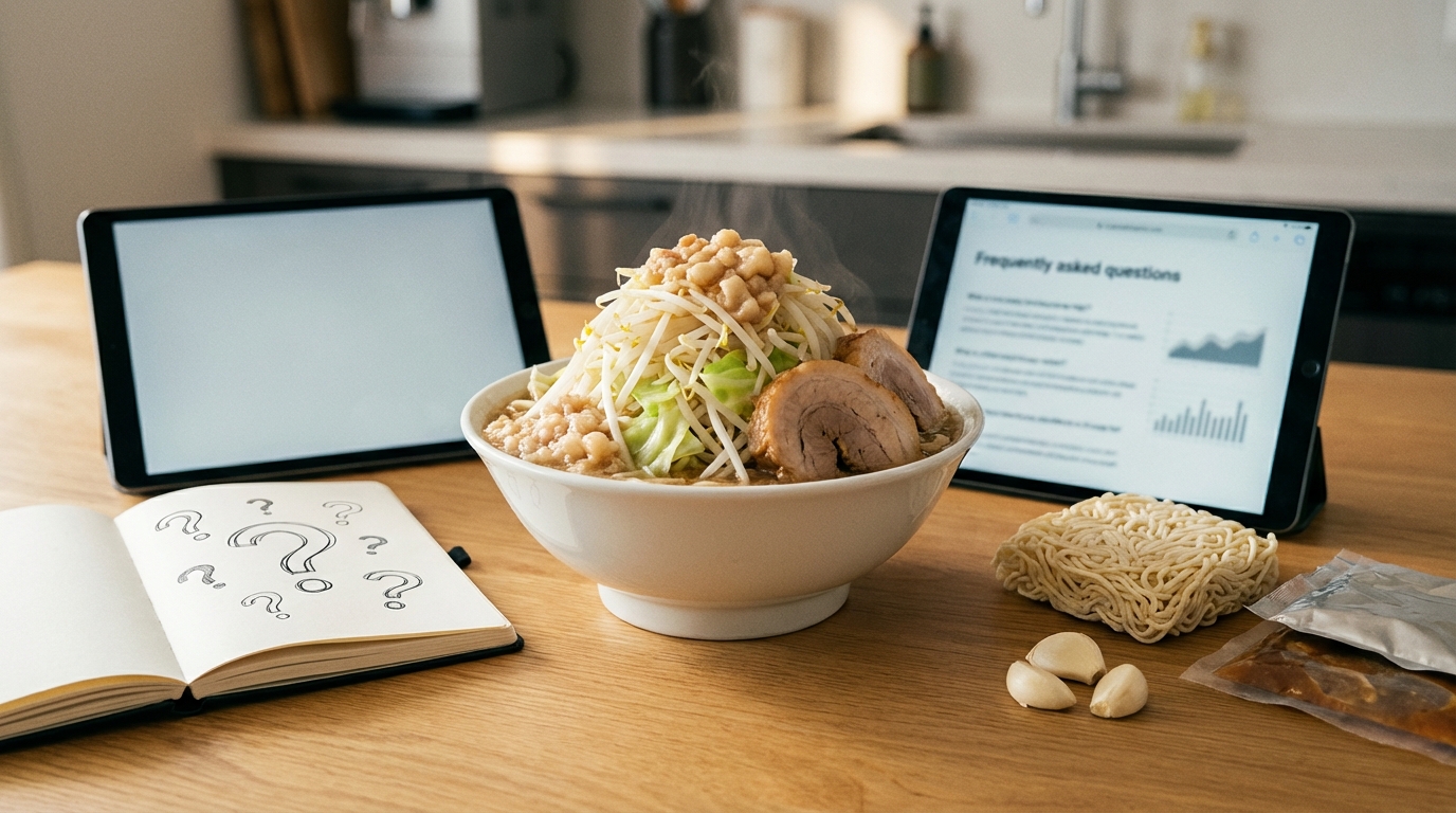 冷凍二郎系ラーメンのよくある質問