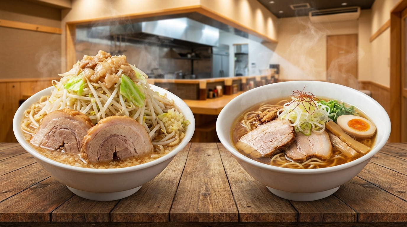 本家ラーメン二郎とインスパイア系の味の違い