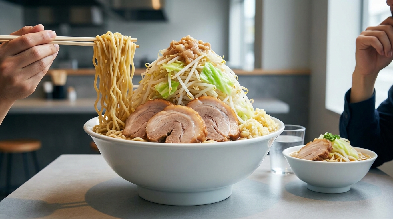 二郎系ラーメンを完食するコツと残しそうなときの対処法