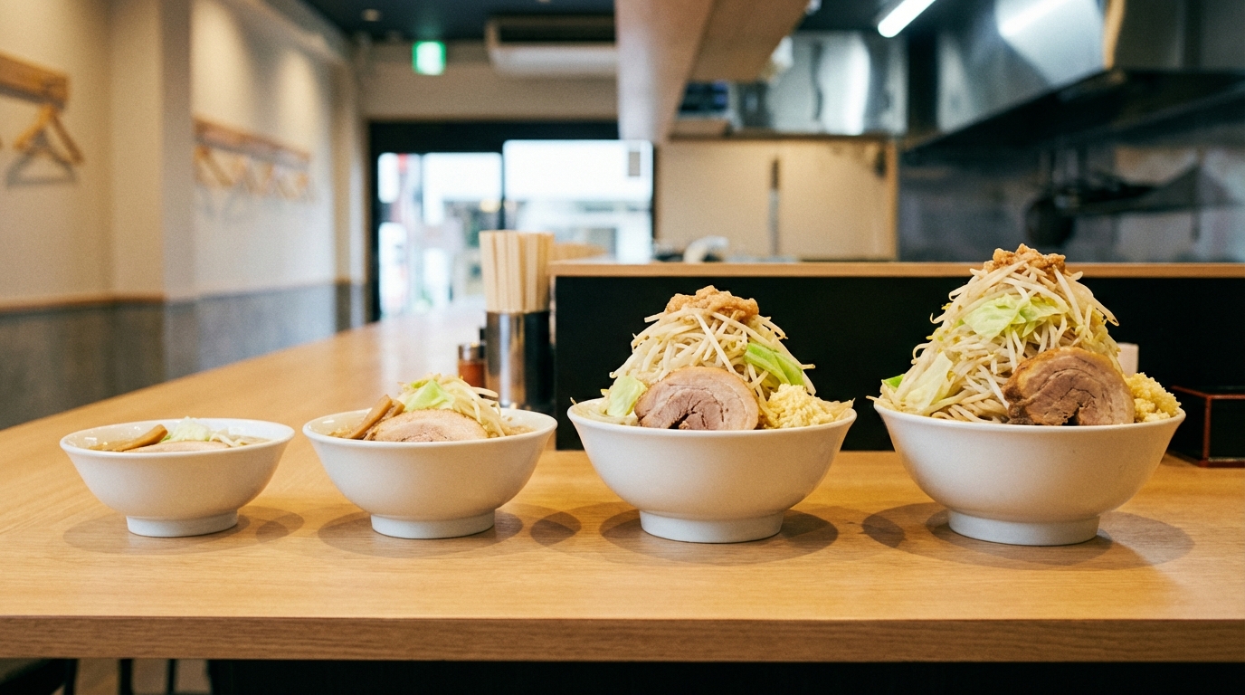 量が調整しやすい二郎系チェーン・店舗【初心者向け】