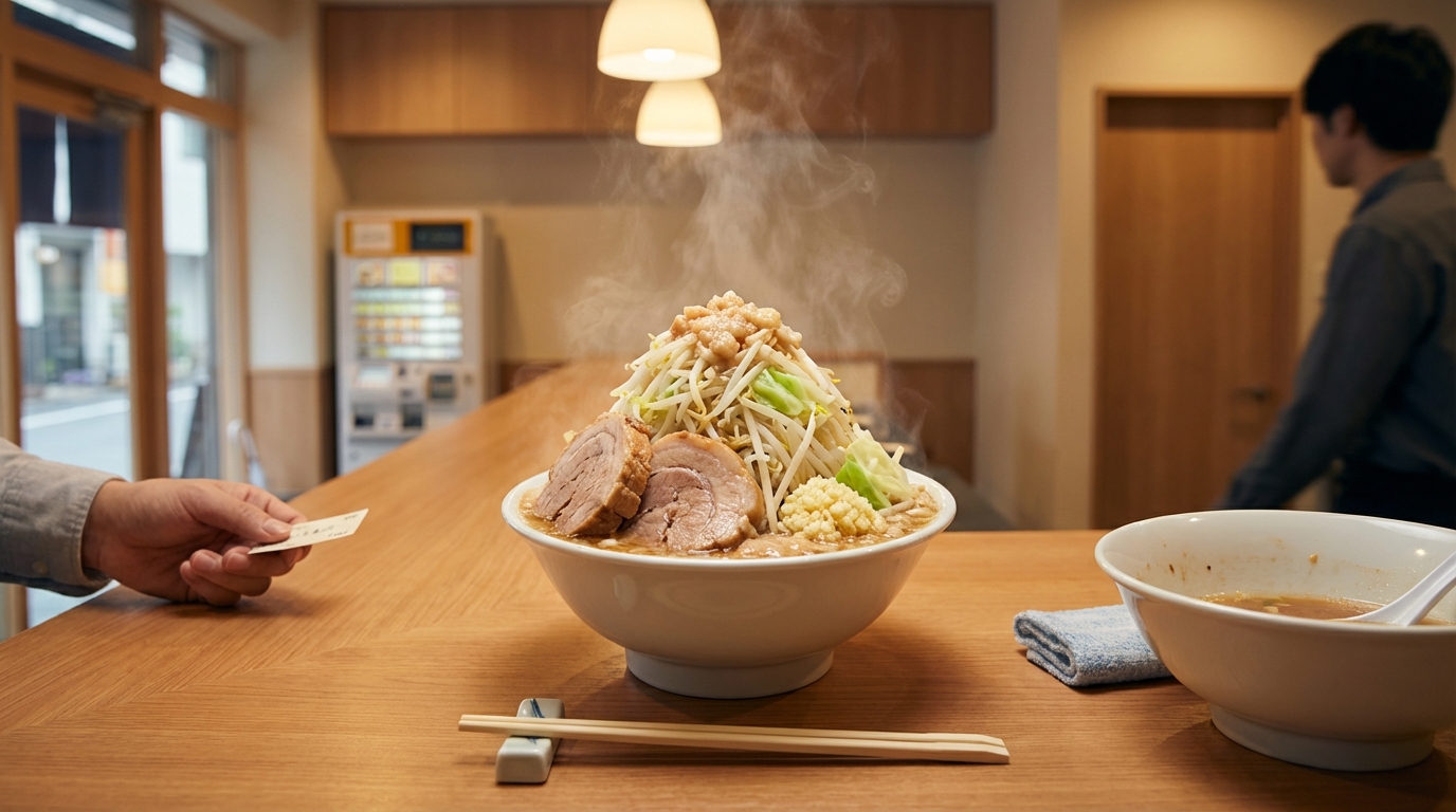 二郎系ラーメンの食べ方|入店から退店までの流れ