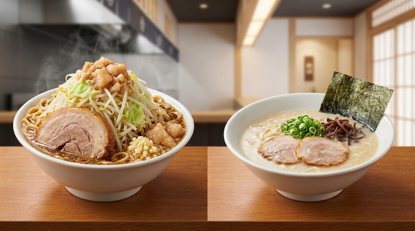 二郎系スープとは？普通の豚骨ラーメンとの違い