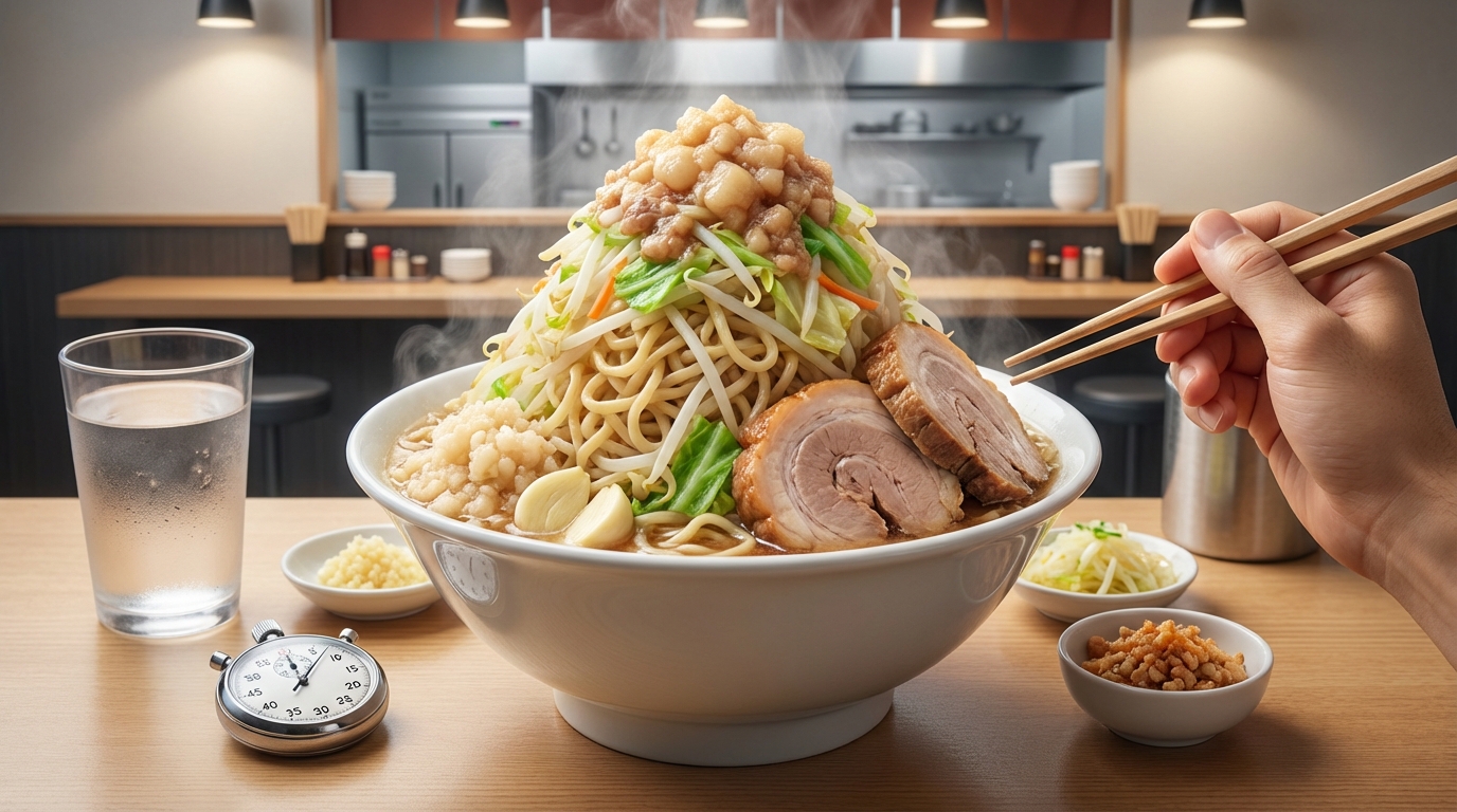 二郎系ラーメンのマシマシを完食するための5つのテクニック