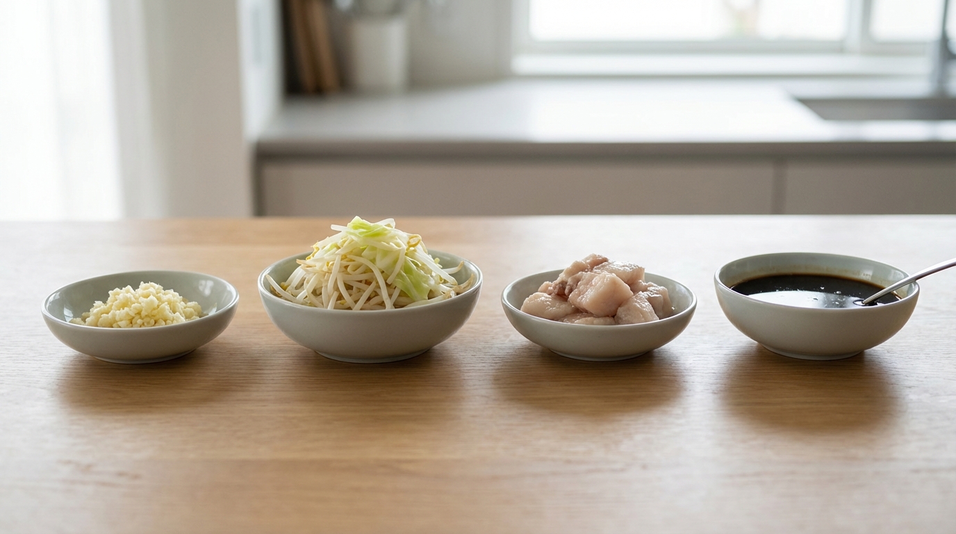 4つの無料トッピングを解説|ニンニク・ヤサイ・アブラ・カラメ