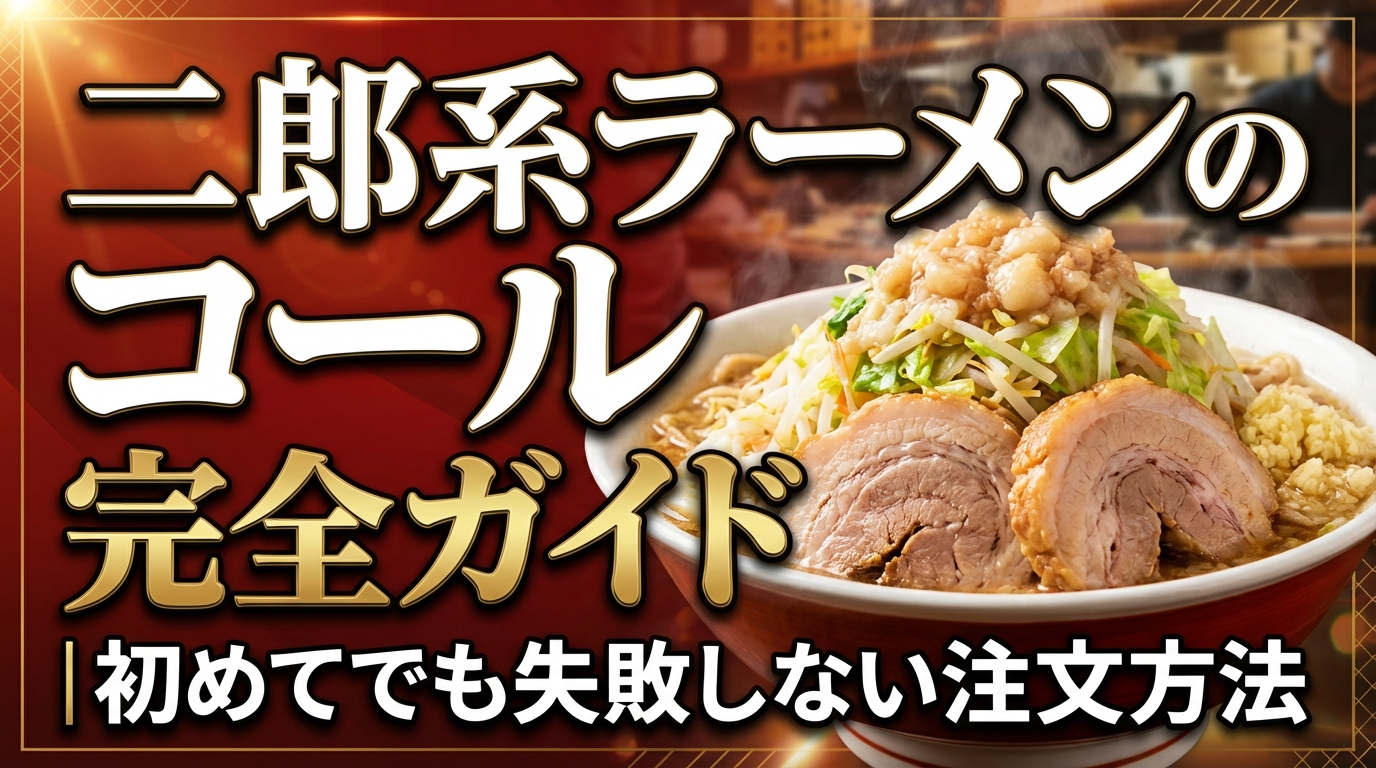 二郎系ラーメンのコール完全ガイド|初めてでも失敗しない注文方法