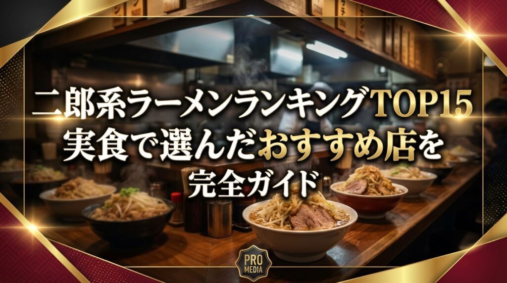 二郎系ラーメンランキングTOP15｜実食で選んだおすすめ店を完全ガイド