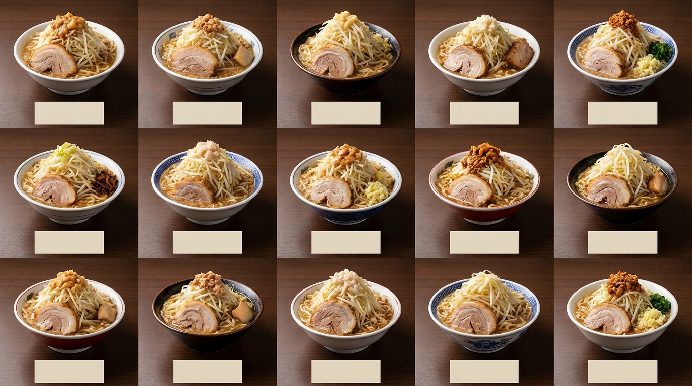 【比較表】二郎系ラーメンランキングTOP15を一覧でチェック