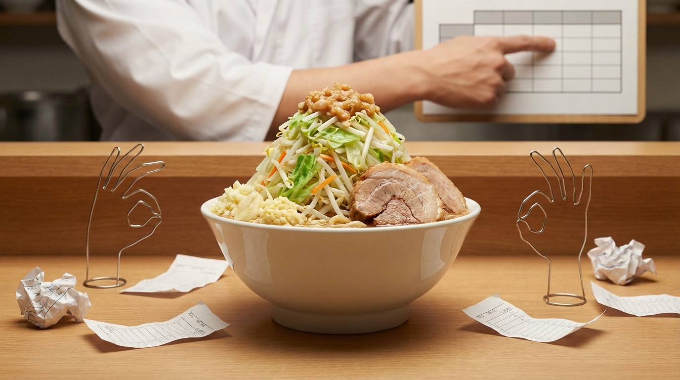 二郎系ラーメンのコールでよくある失敗と対処法