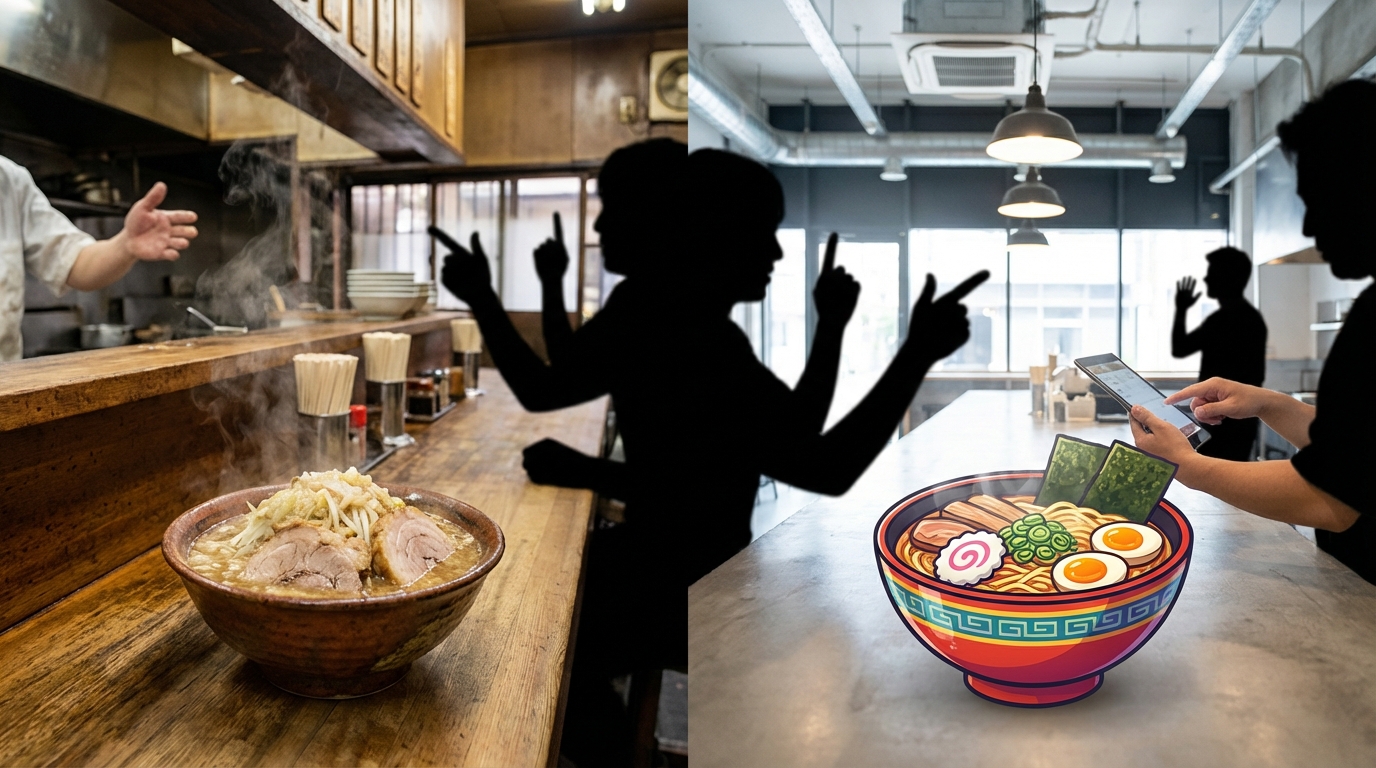 本家二郎とインスパイア系のコールの違い