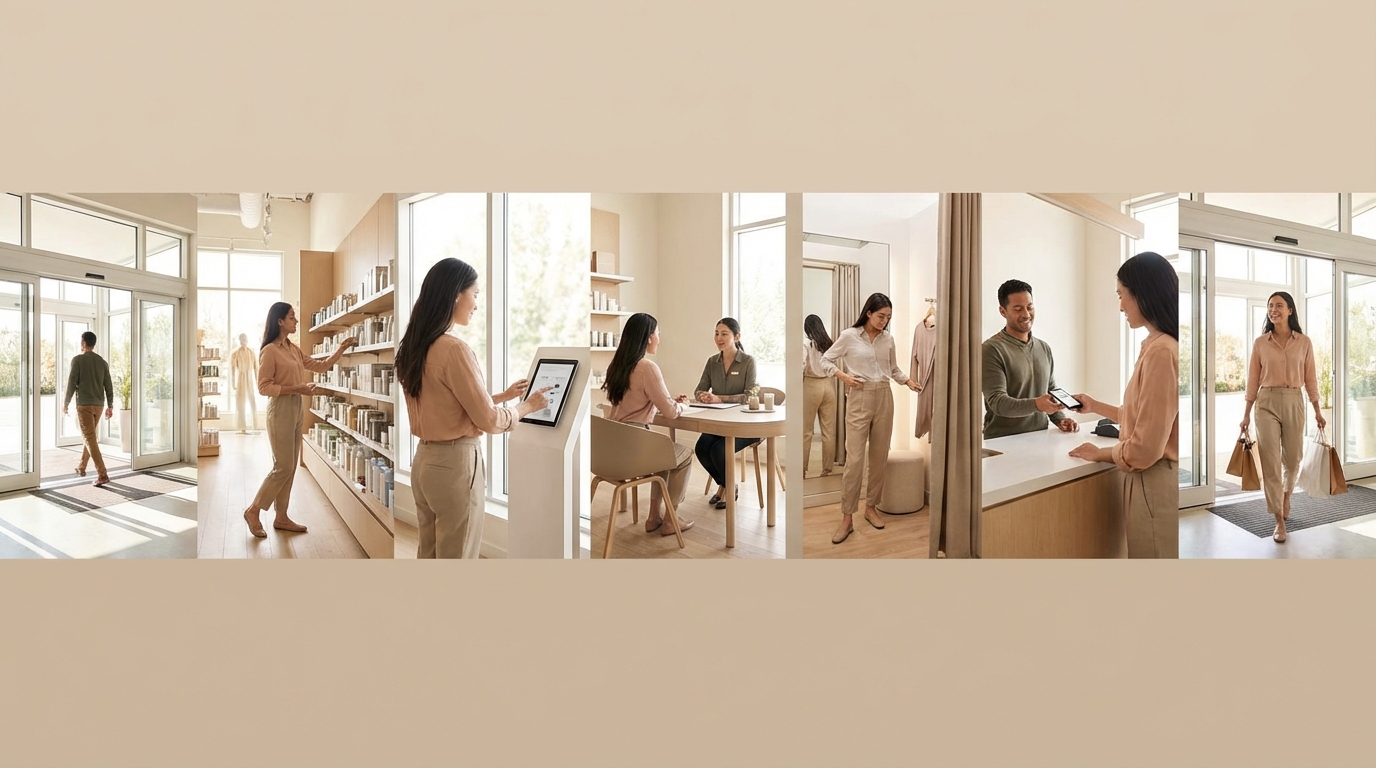 【完全図解】入店から退店まで7ステップで解説