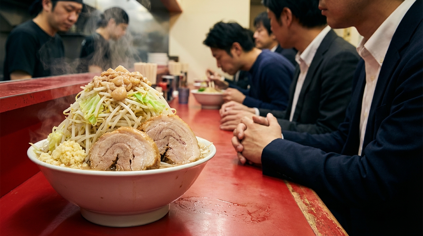 二郎系ラーメンで絶対に守るべきマナーとNG行動5選