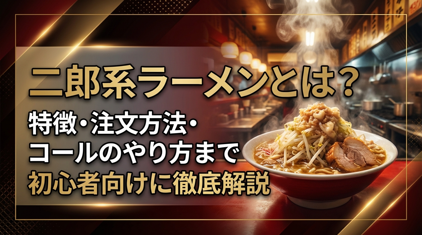 二郎系ラーメンとは?特徴・注文方法・コールのやり方まで初心者向けに徹底解説
