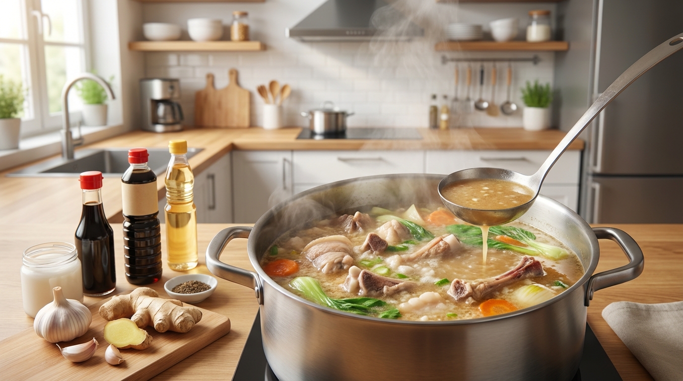 【自宅再現】二郎系スープの作り方・完全レシピ