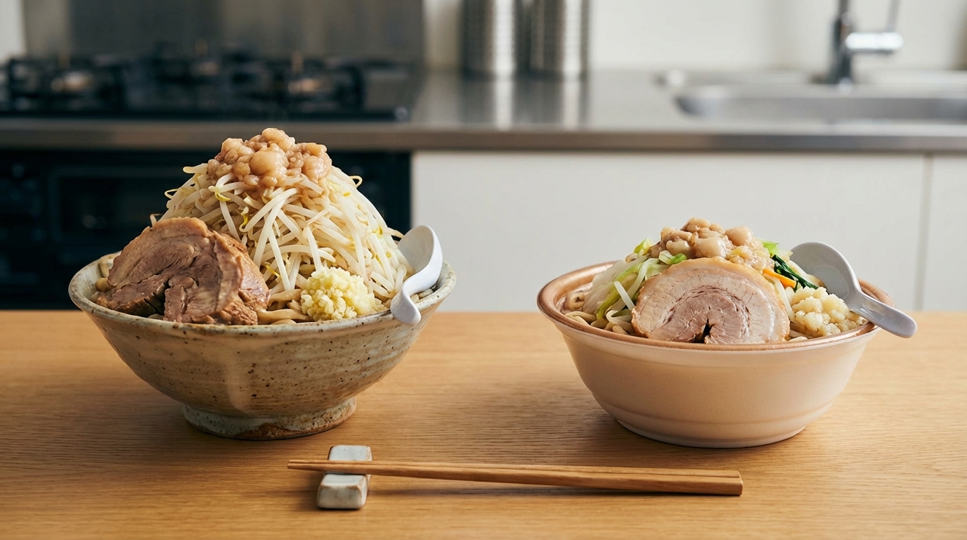 本家二郎との違いは?セブン二郎系ラーメンの特徴を徹底比較