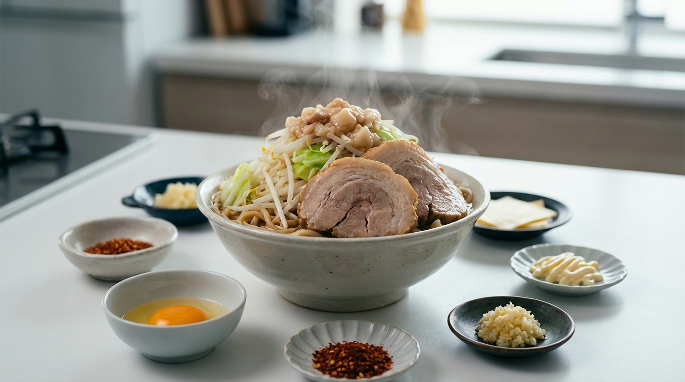 セブンの二郎系ラーメンを美味しく食べる方法