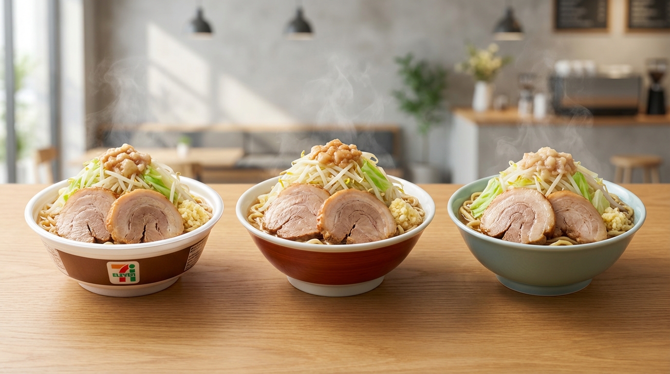 セブン・ローソン・ファミマ|コンビニ二郎系ラーメン比較