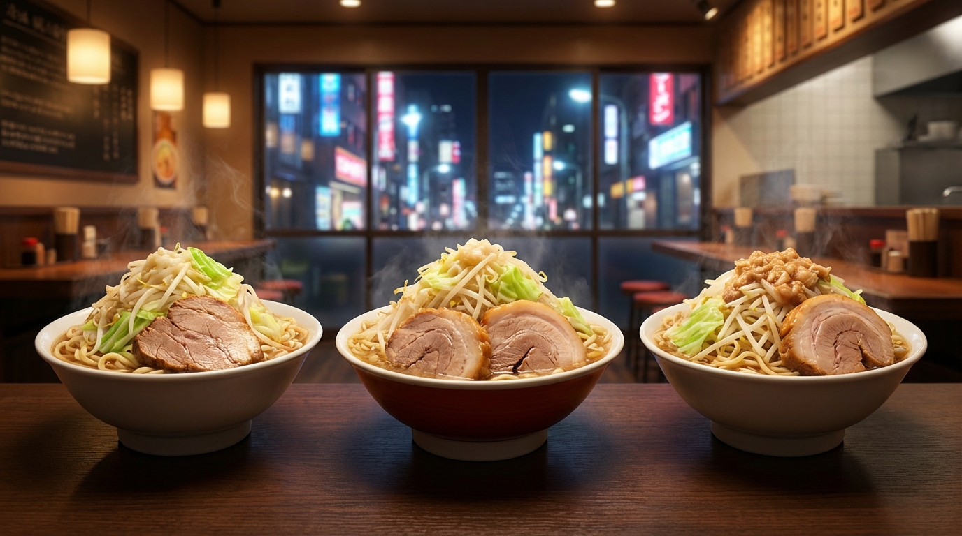 【目的別】深夜に行くべき二郎系ラーメンおすすめ3選