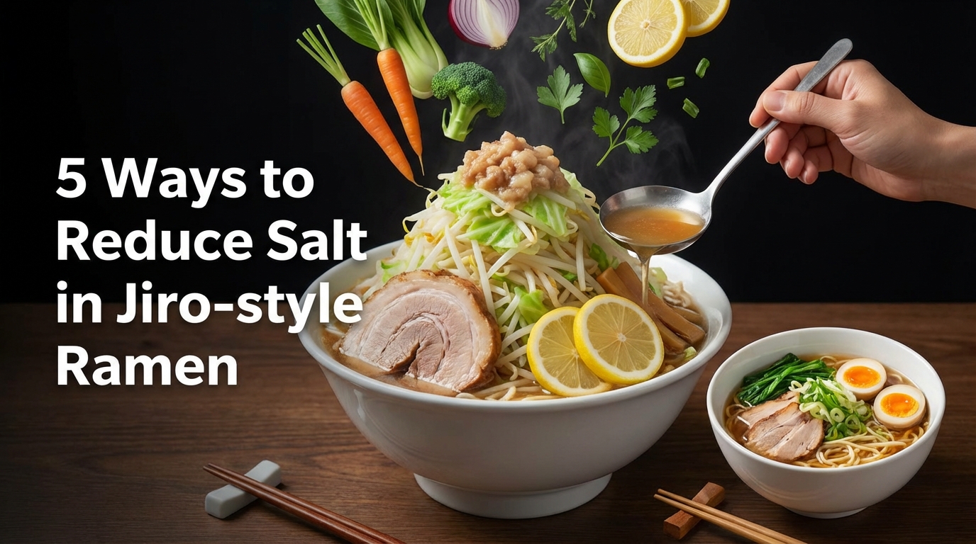 二郎系ラーメンの塩分を減らす5つの食べ方