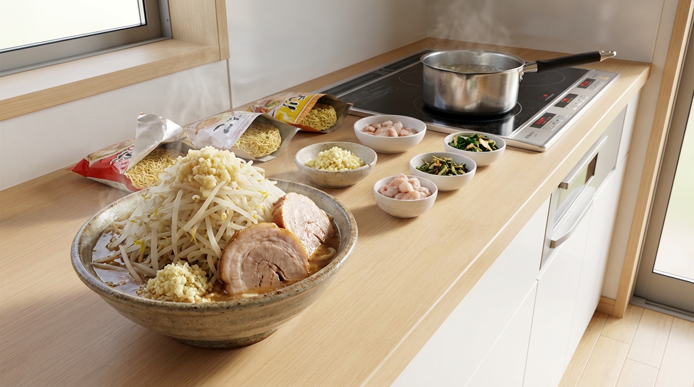 二郎系ラーメンをインスタントで作る方法【材料・手順を完全解説】