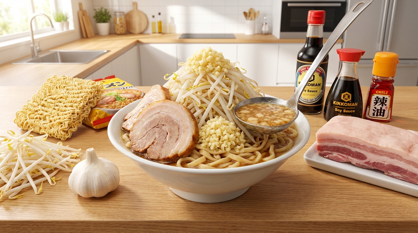 スーパーで揃う！二郎系インスタントの材料一覧