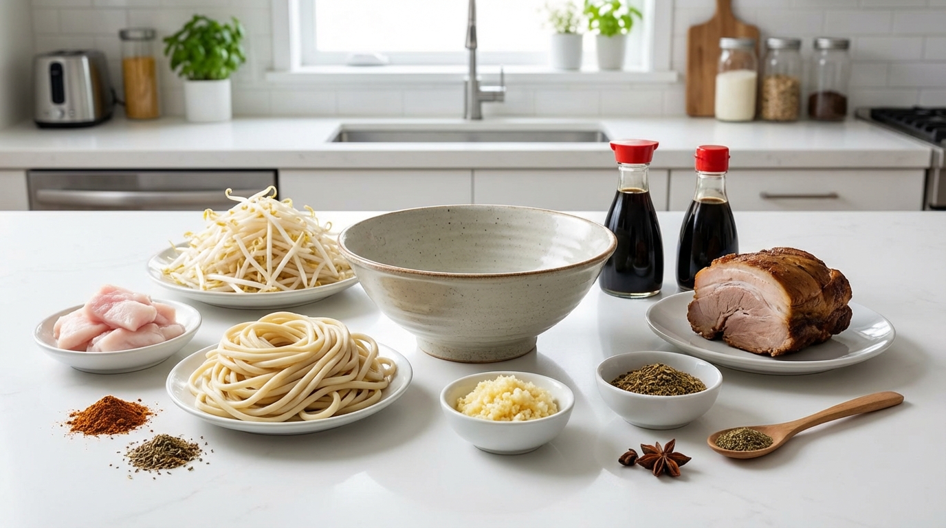 二郎系ラーメンを家で作るために必要な材料一覧