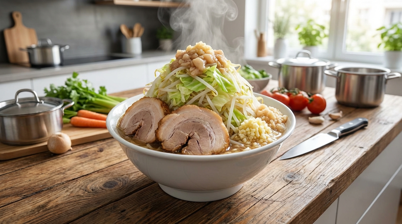 【時短版】2時間で作れる二郎系ラーメンのレシピ