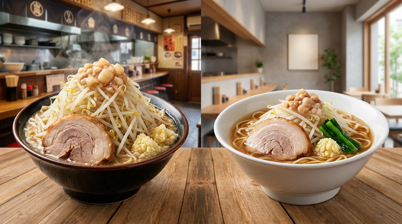 本家ラーメン二郎との違いを正直に比較