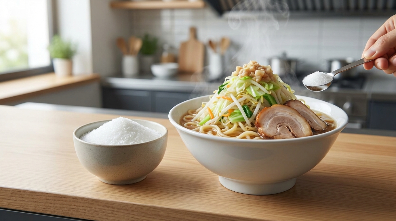 二郎系ラーメンの味の素は小さじ1(約3g)がベスト|結論まとめ