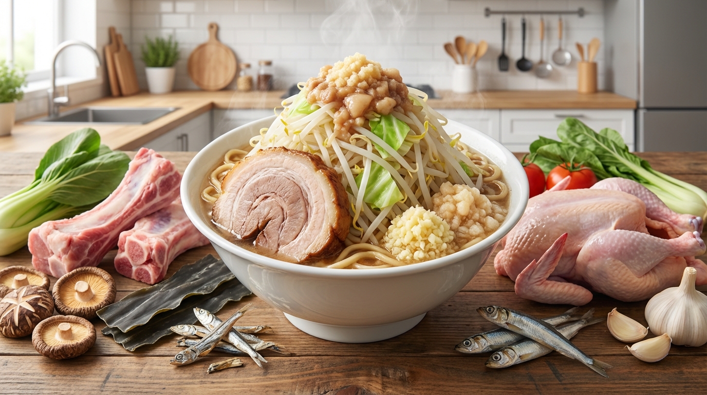 味の素なしで二郎系ラーメンを作る方法【無化調派向け】