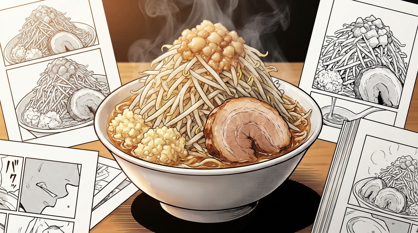 二郎系ラーメンが登場する漫画作品一覧【結論から紹介】