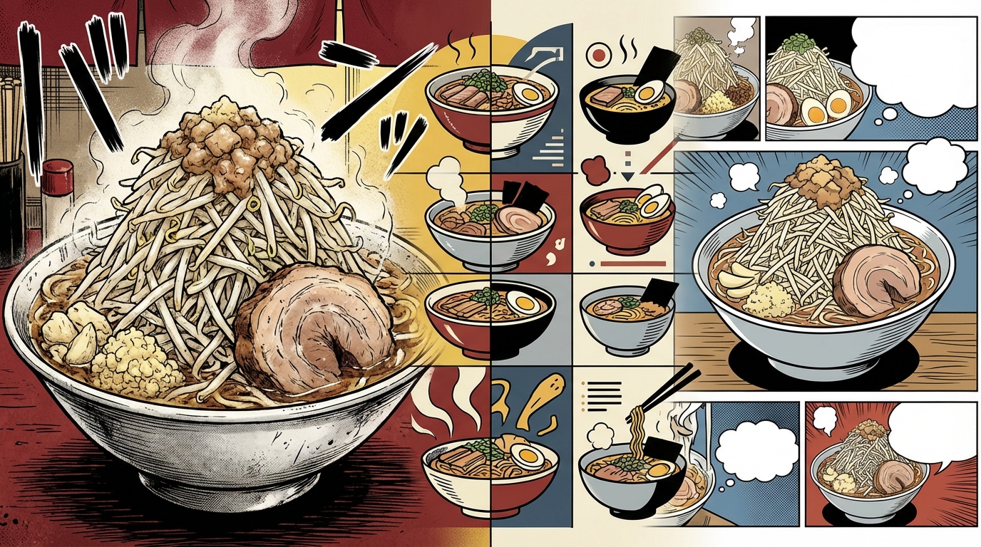 二郎系ラーメン漫画を比較|特徴が一目でわかる早見表