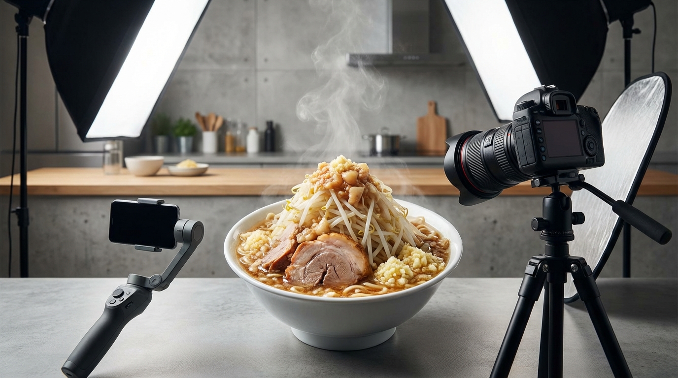 二郎系ラーメンを美味しそうに撮影する5つのコツ
