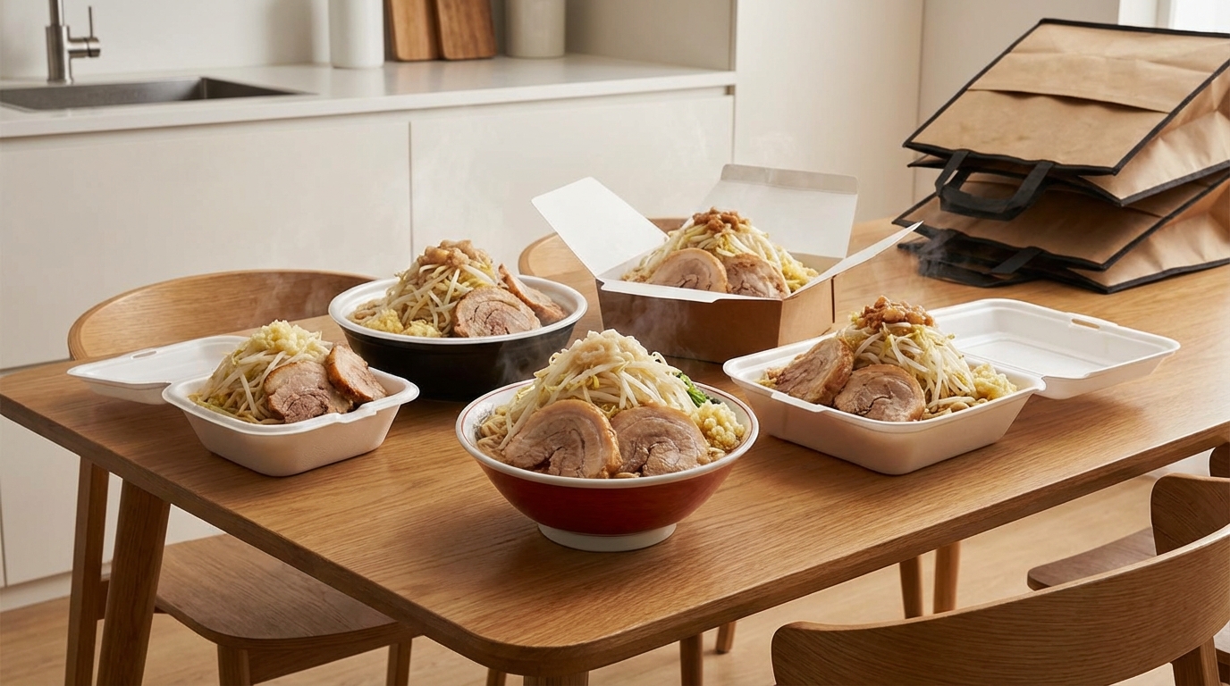 出前できる二郎系ラーメンおすすめ5選【比較表付き】