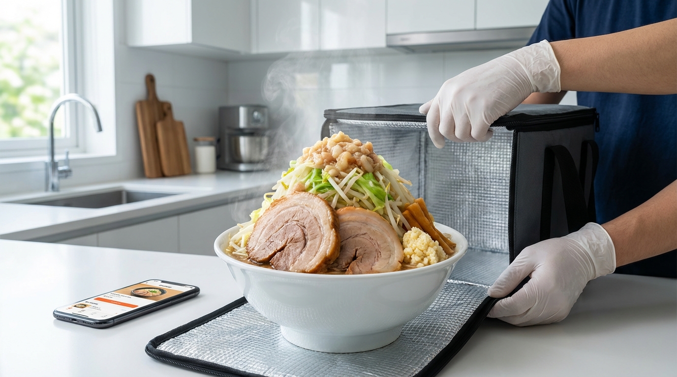 二郎系ラーメンを出前で注文する方法【5ステップ】