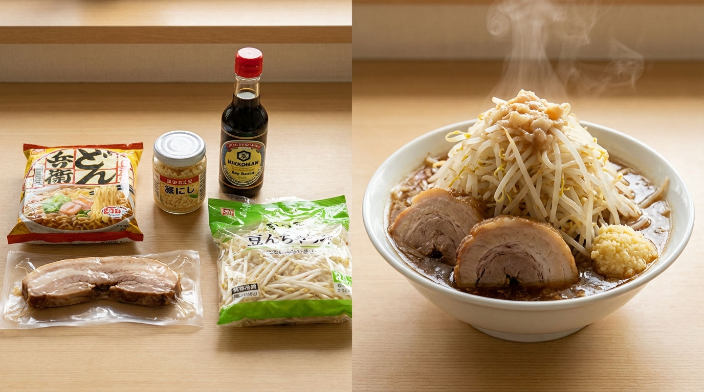 市販品で二郎系ラーメンを作る｜半自作という選択肢