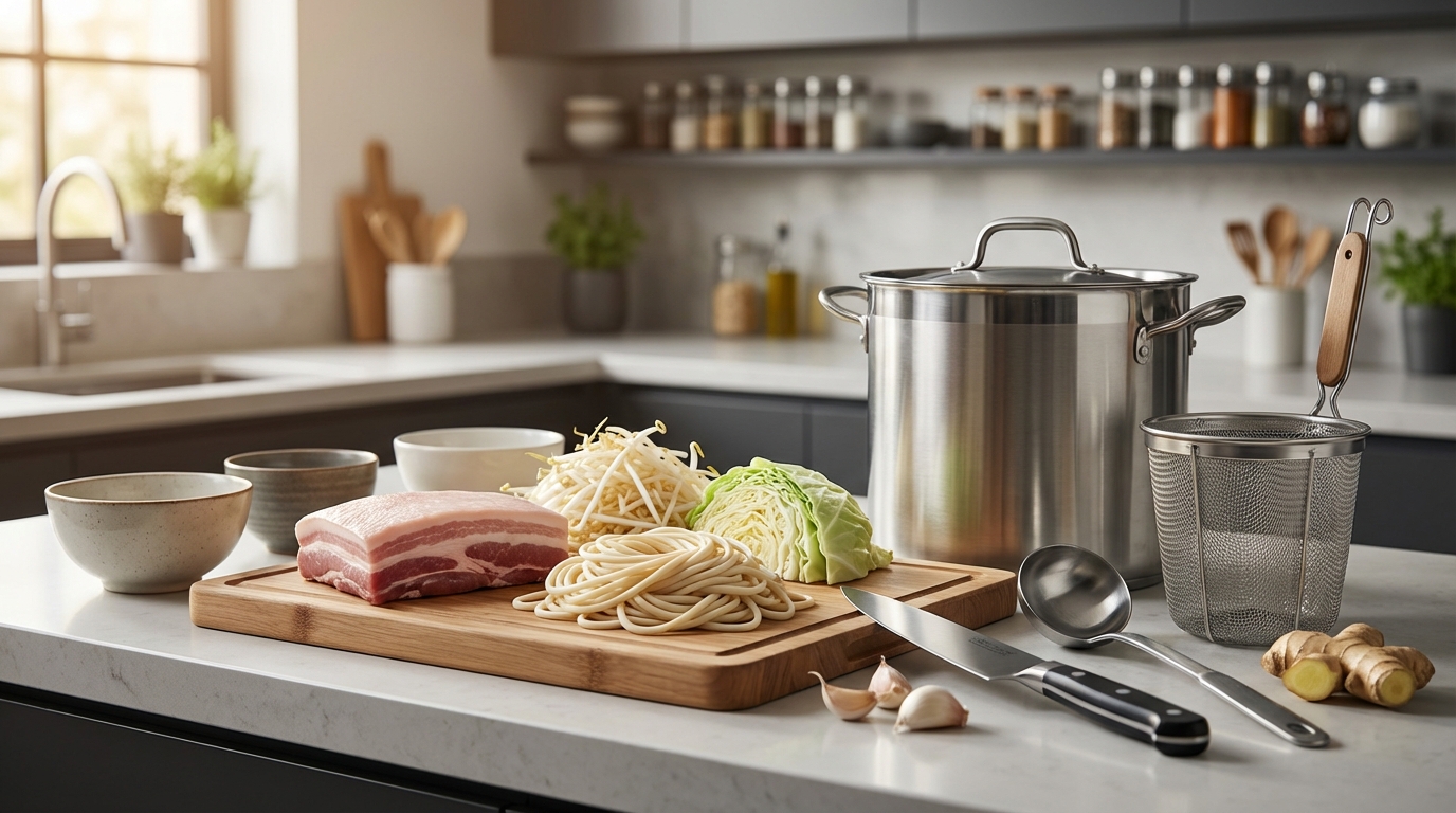 二郎系ラーメンを作るのに必要な道具と代用品