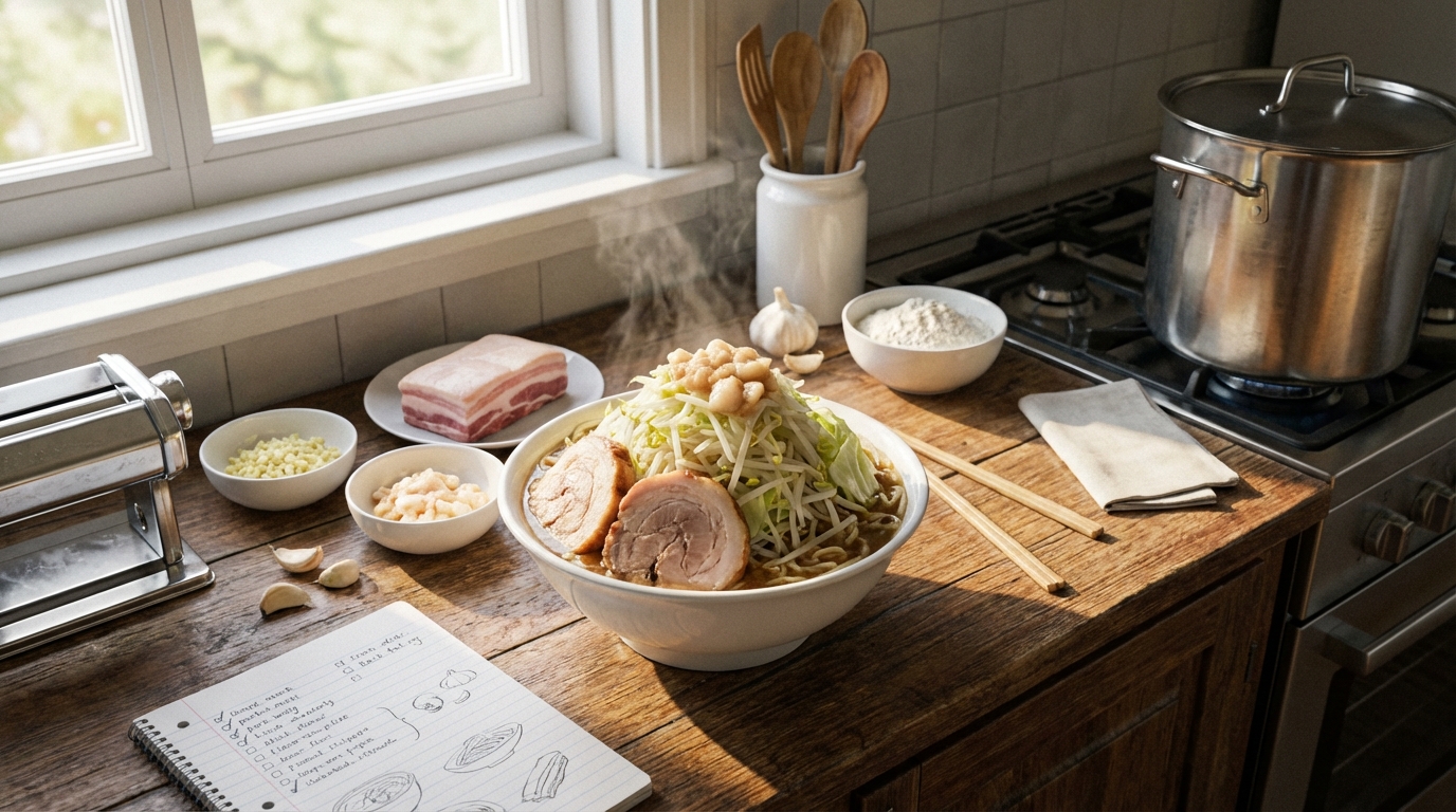 まとめ｜週末に二郎系ラーメンを作るための行動チェックリスト