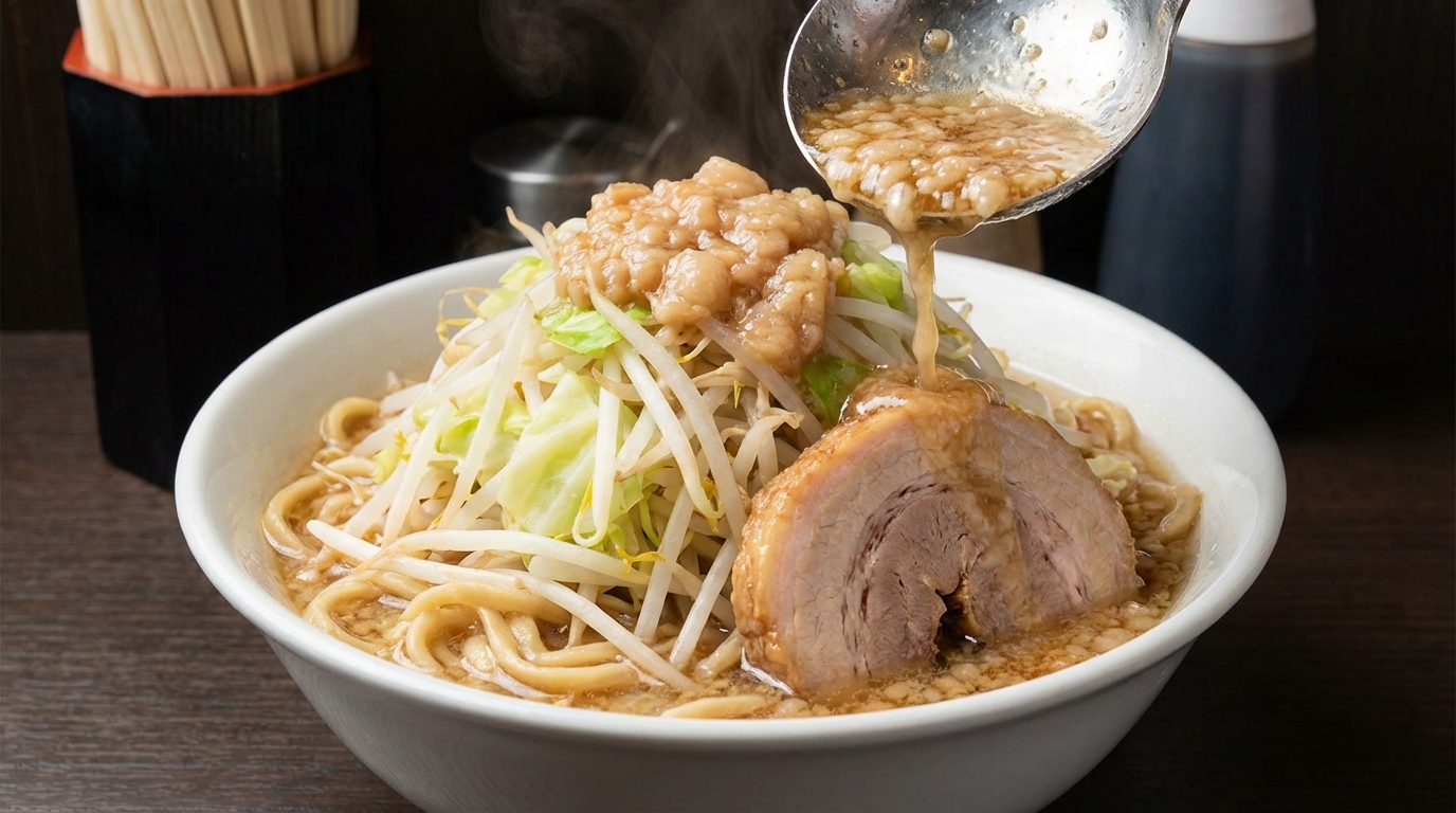 【結論】二郎系ラーメンの油＝豚の背脂｜30秒でわかる基礎知識
