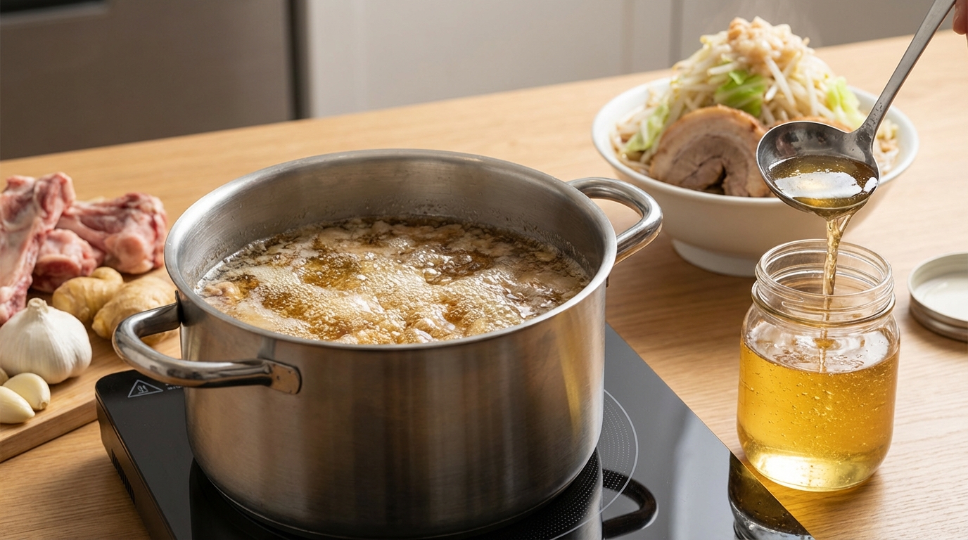 【実践】二郎系ラーメンの油を自宅で作る方法｜完全手順ガイド