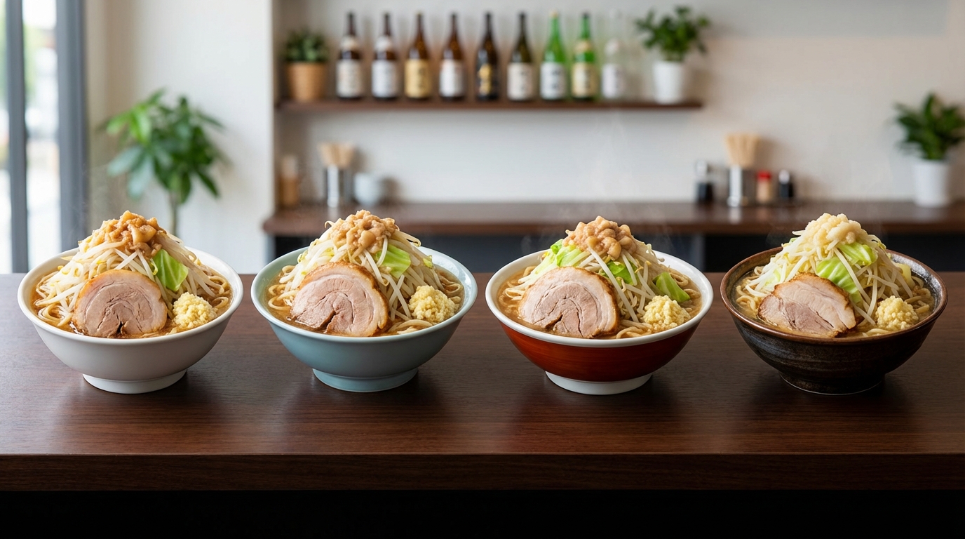 人気チェーン別|二郎系ラーメン店の特徴と店舗情報