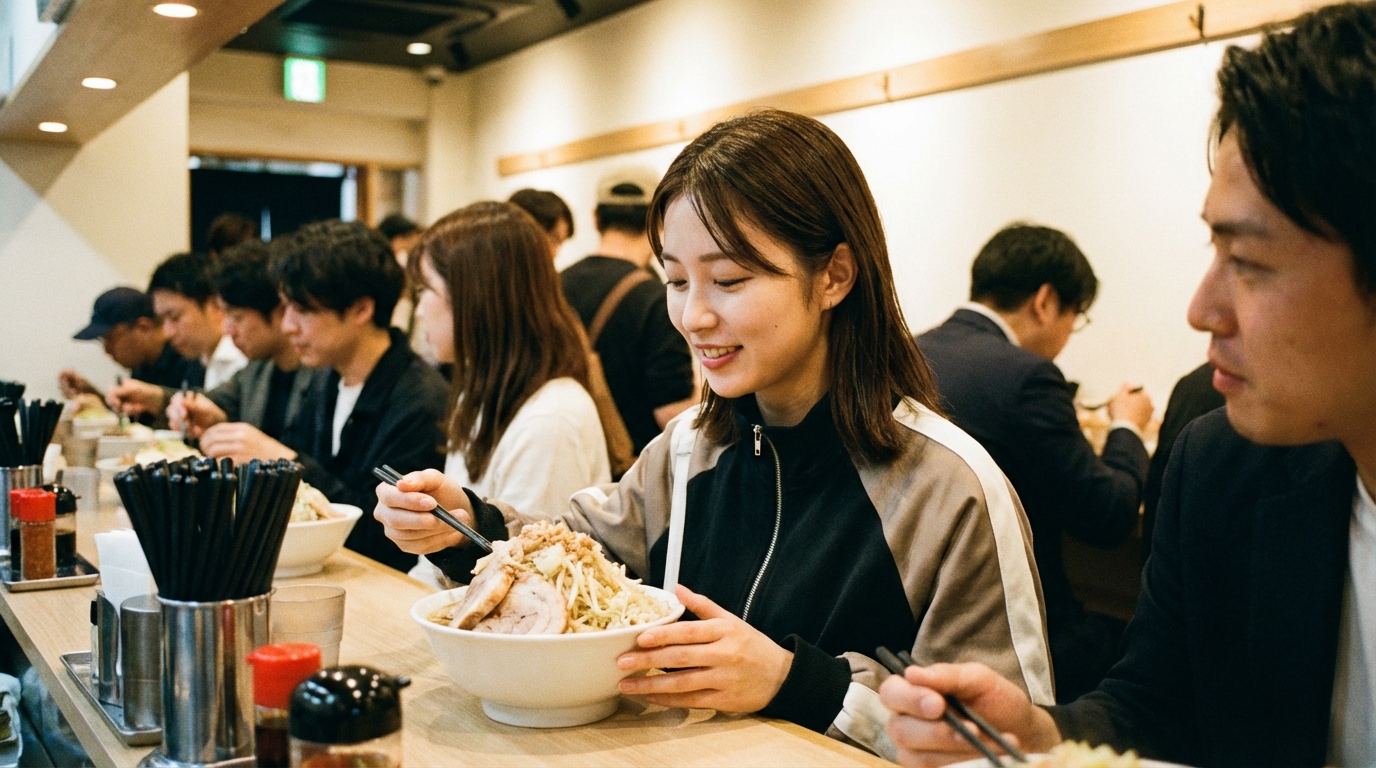 女性一人で二郎系ラーメンに行っても浮かない3つの理由