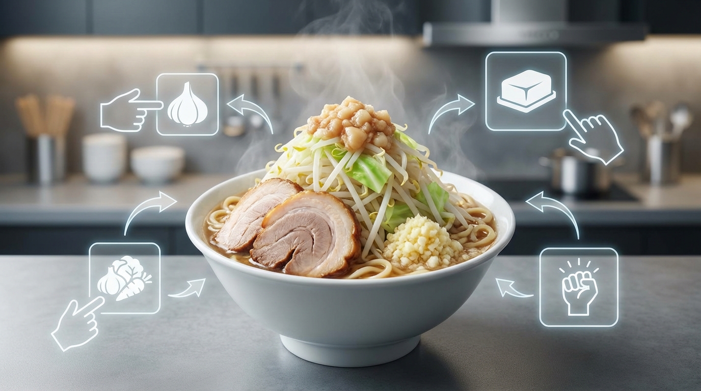 【図解】二郎系ラーメンの注文方法・コール完全マニュアル