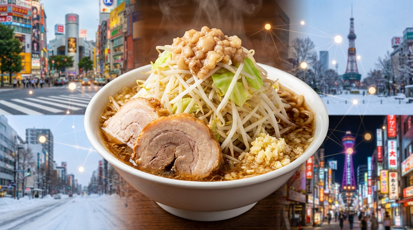 【エリア別】ラーメンデータベースで高評価の二郎系店舗