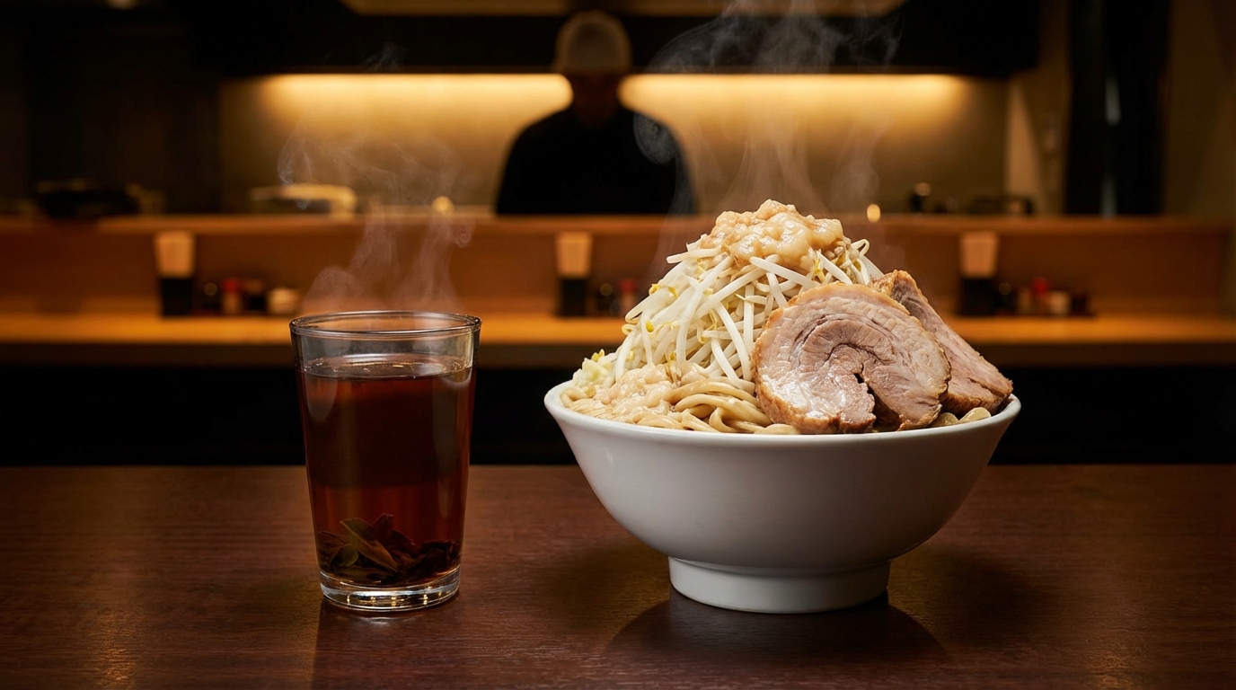 なぜ二郎系ラーメンに黒烏龍茶が選ばれるのか？効果のメカニズム