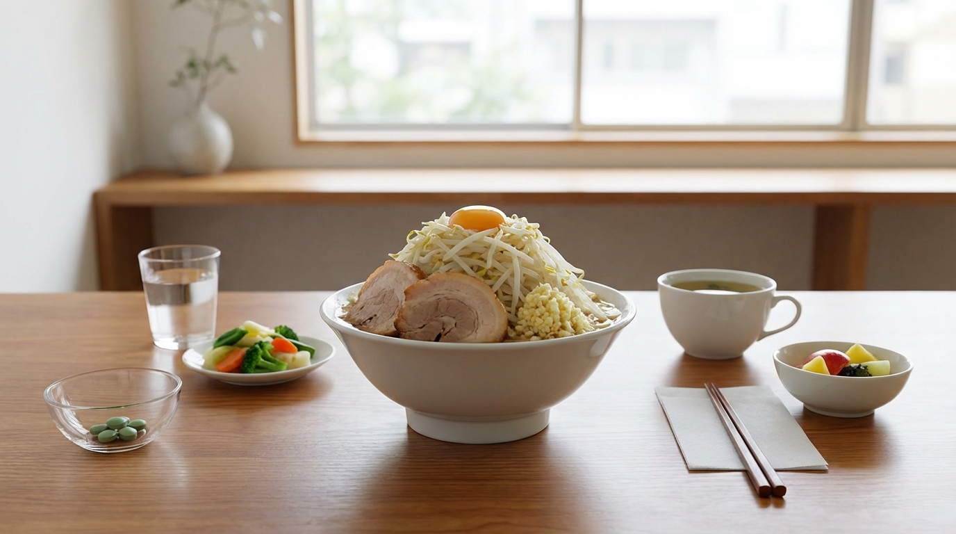 二郎系ラーメンを太らずに楽しむ完全対策【食前・食中・食後】